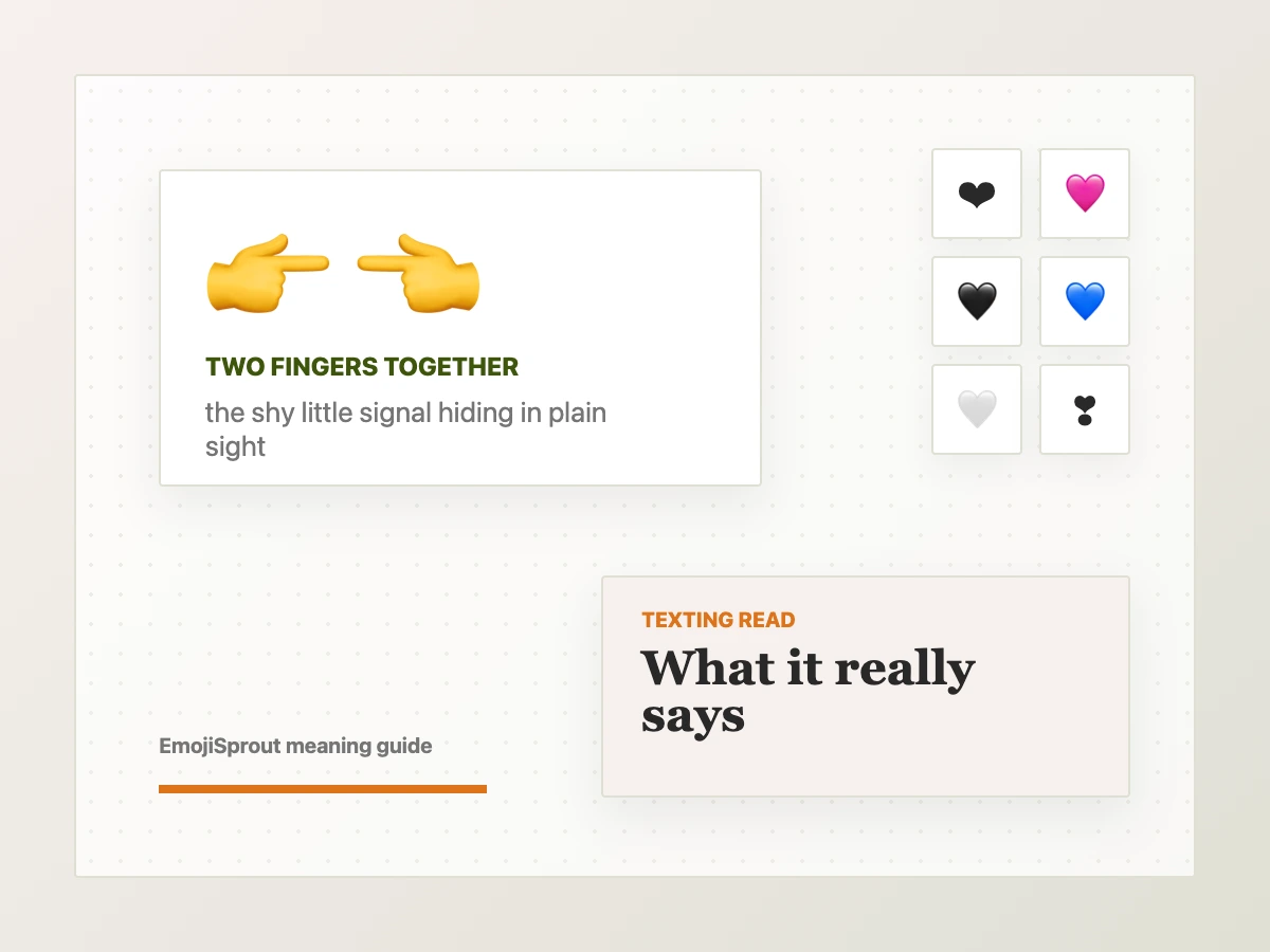 👉 👈 Two Fingers Together Emoji Meaning (On Tiktok, Snapchat, Or From A Girl Or Guy)